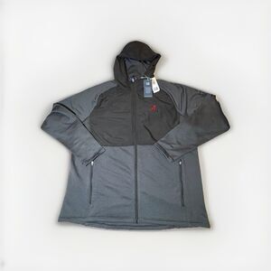 NWT Cutter & Buck Alabama Crimson Tide Full Zip Hooded Jacket XL Gray Black
